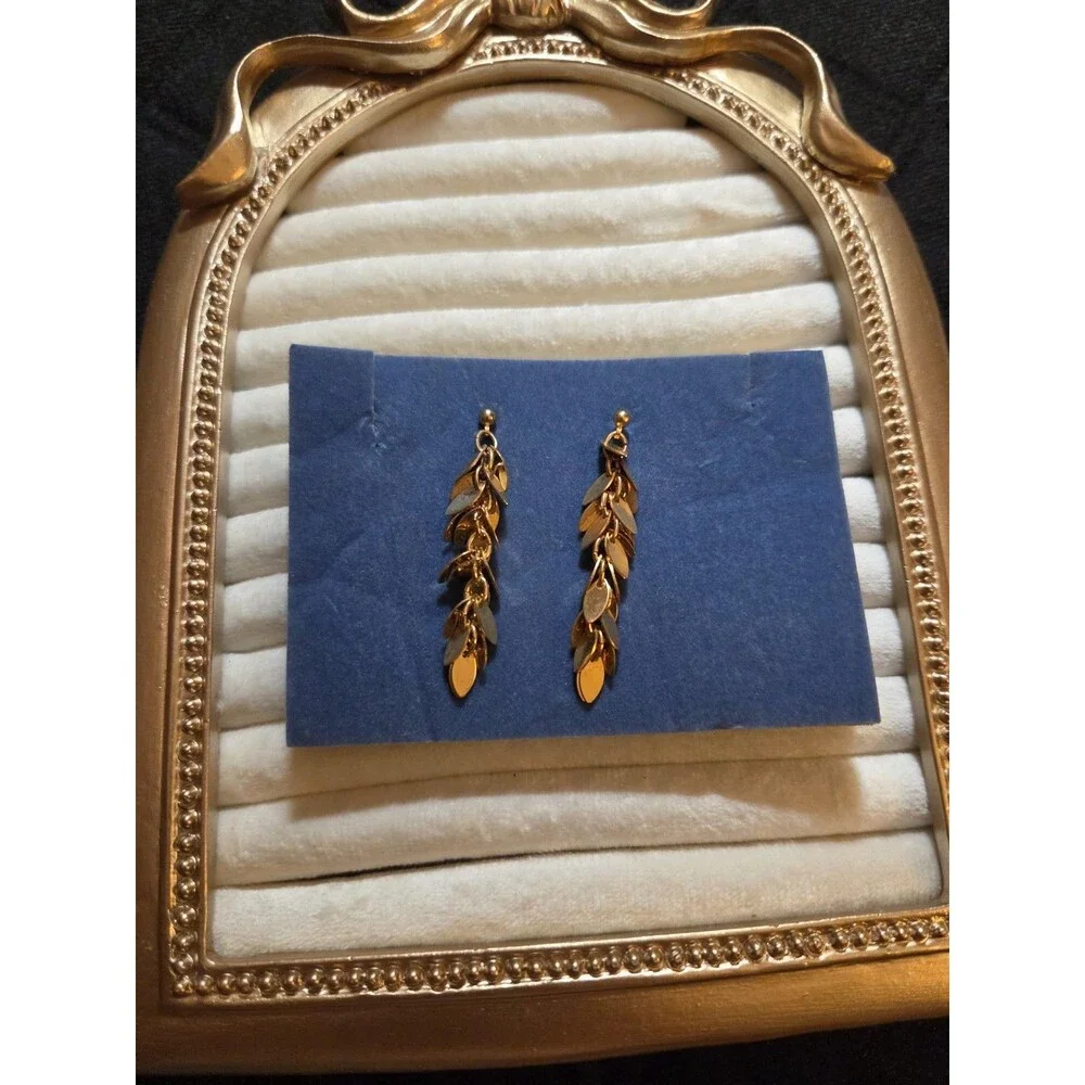 Vintage Avon Gold Confetti Necklace And Earring Set